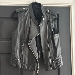 Theory Tatia Leather Vest 8